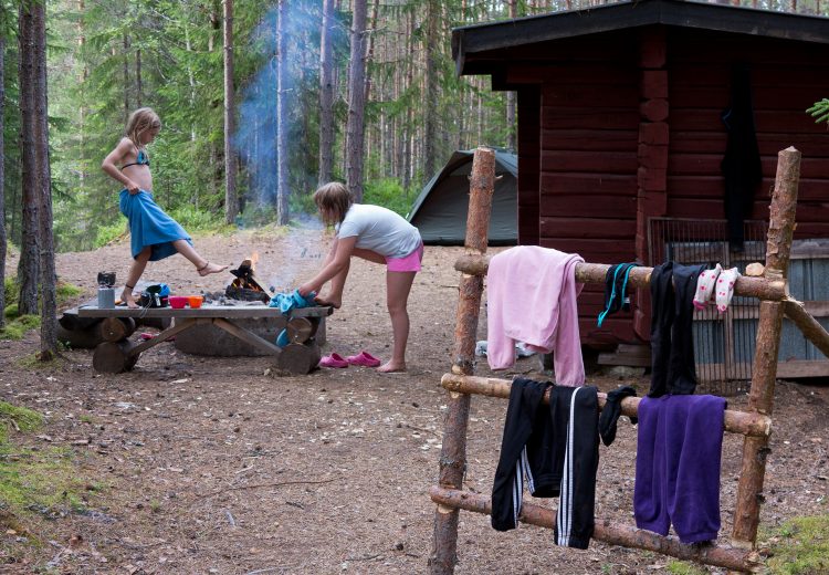 kanotcamping barn läger